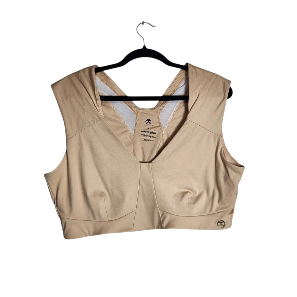 Kinflyte Freedom Bra Posture Supportive Wireless Tan Beige 3XL